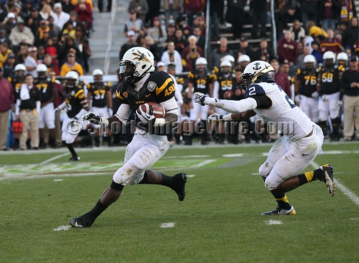 122912 Kraft SA-051.JPG - Dec 29, 2012; San Francisco, CA, USA; Arizona State Sun Devils running back Marion Grice (1) against the Navy Midshipmen in the 2012 Kraft Fighting Hunger Bowl at AT&T Park.